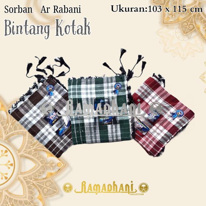 Sorban Bintang Kotak Rabbani Tenun