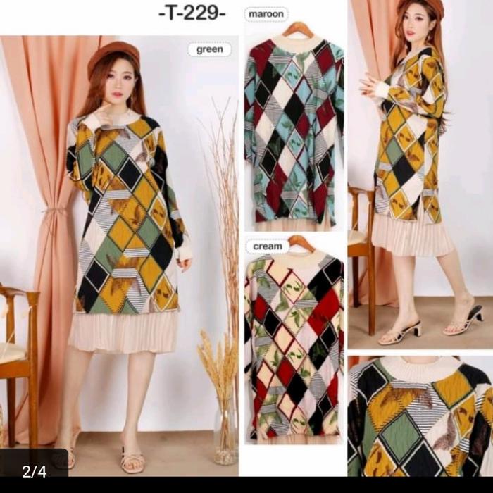 Atasan Model Tunik Leopard