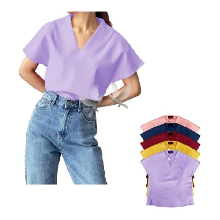 BLOUSE KIMY LILAC [Baju Atasan Wanita 0107] UFG