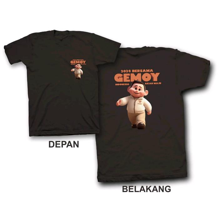 Kaos/T-Shirt Prabowo Gemoy/Kaos Gemoy Prabowo 2024