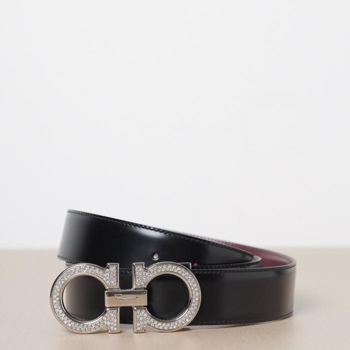 Salvatore Ferragamo Men Reversible Gancini Belt 4cm