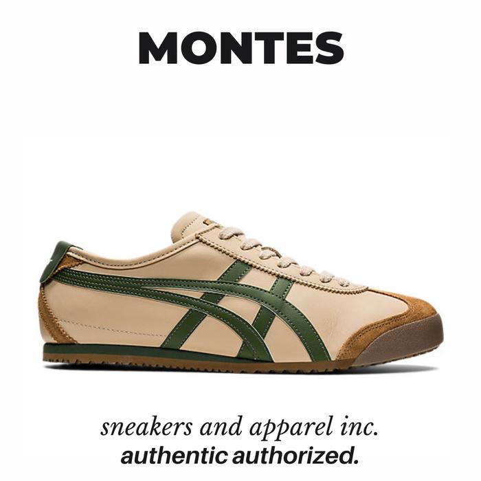 Sepatu Pria Onitsuka Tiger Mexico Beige Green Choco Original