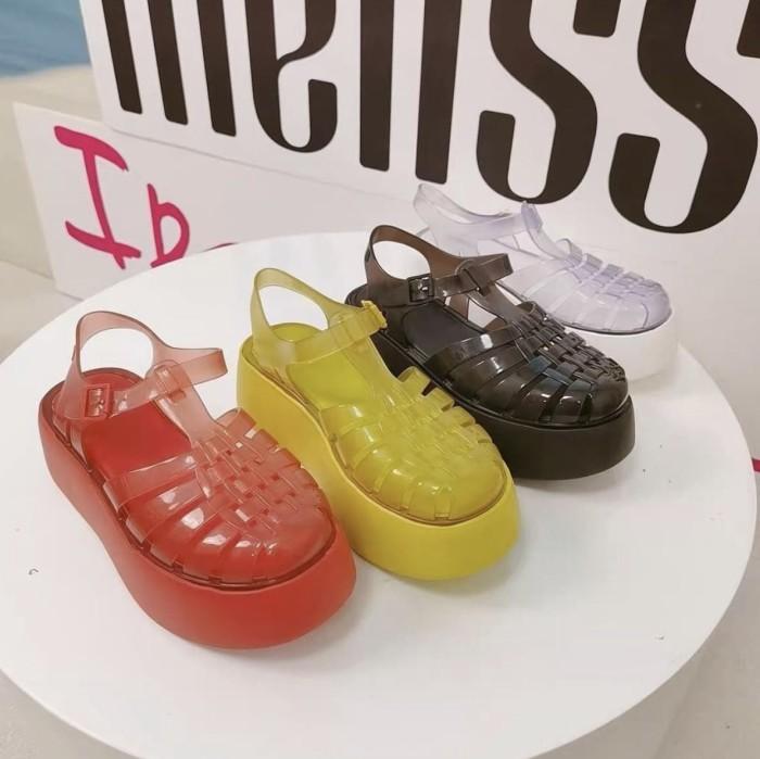 SANDAL MELISSA PLATO WEDGES/MELISSA PLATO WEDGES/SANDAL WEDGES WANITA
