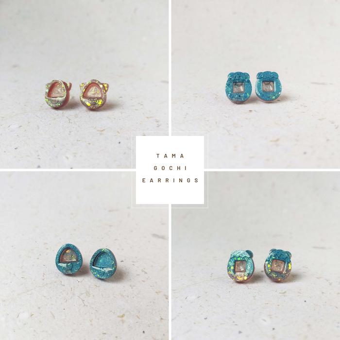 Tamagochi Stud Earring | Anting | colourplay.