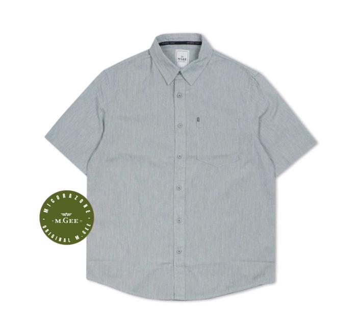 Kemeja Original MGEE - Kemeja Kasual Lengan Pendek Original MGEE Green