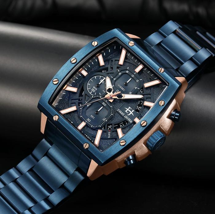 Jam Tangan Evan Jayden EJ-9463 All Stainless Full Box Original