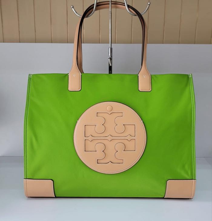 Tas Wanita Branded Ori Toryy Burchh TB Ella Nylon Tote Wheatgrass