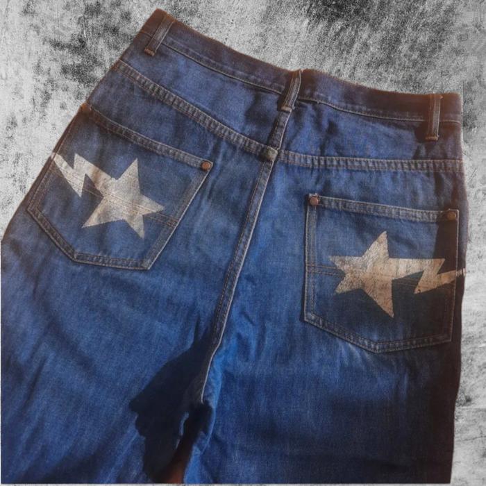 jeans bape star vtg selvedge aape vintage carpenter double knee
