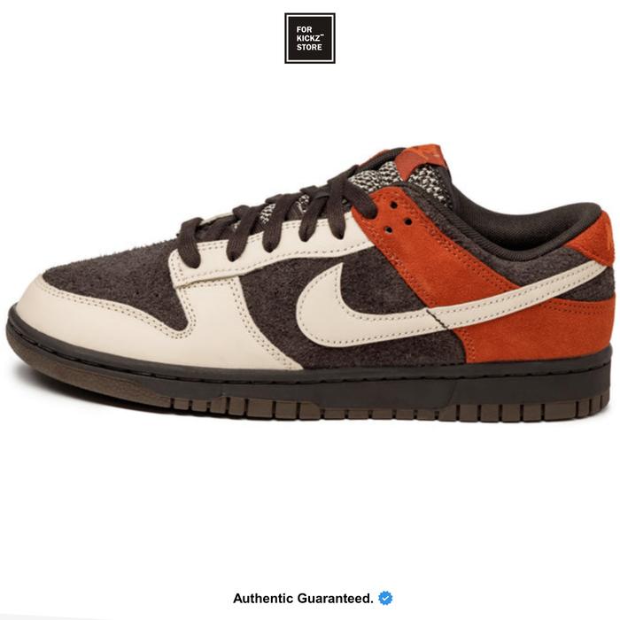NIKE DUNK LOW RED PANDA VELVET BROWN