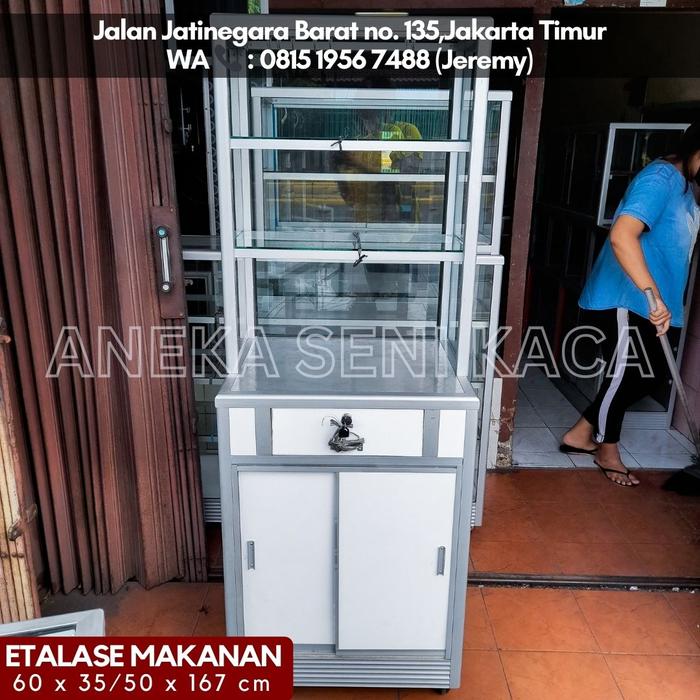 Etalase Gerobak makanan