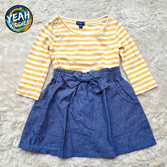 DENIM DRESS ANAK PEREMPUAN CEWEK BABY GAP SIZE 2 TAHUN