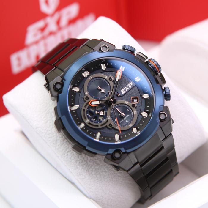 JAM TANGAN PRIA EXPEDITION EXP 6841 / E6841 ORIGINAL - BLACK BLUE
