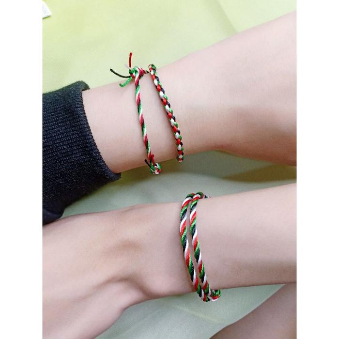Gelang Tangan SOLIDARITAS Bendera Palestina. Save Palestina
