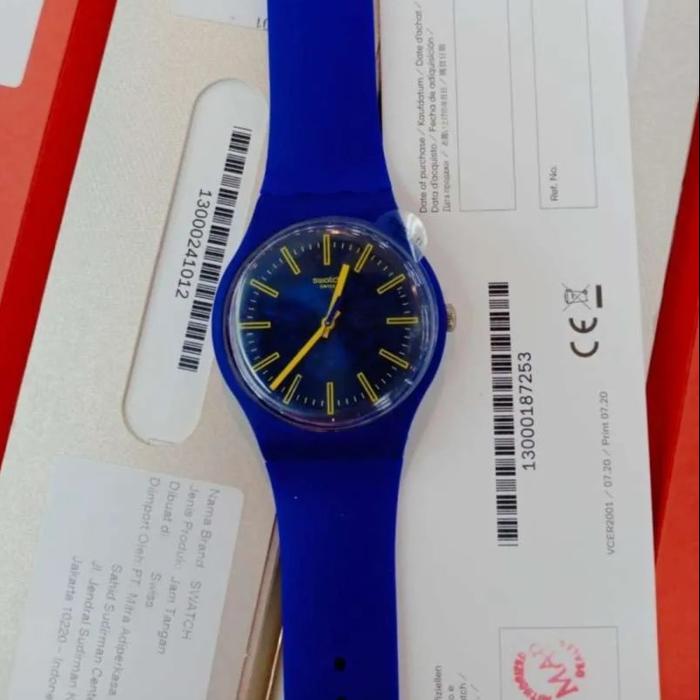 Jam Tangan Swatch Sunbrush Sky SO29N101 - Unisex Casual Analog