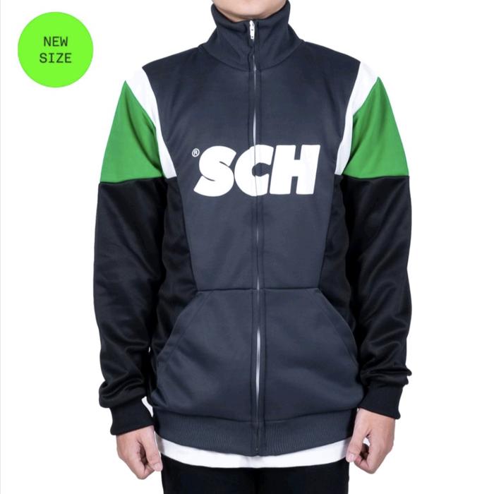 Jaket rsch abu Putih Hijau Original