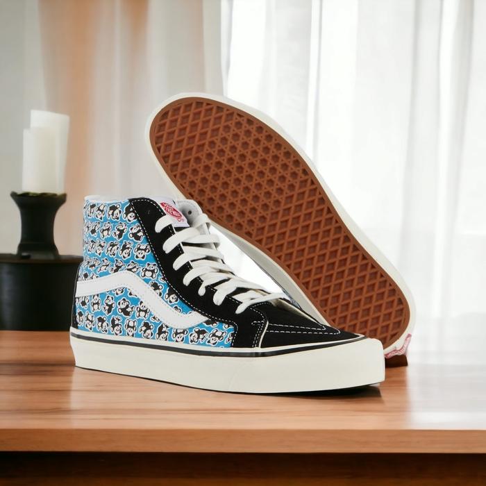Sepatu Vans SK8 High Anaheim Dx Panda Blue Original 100%