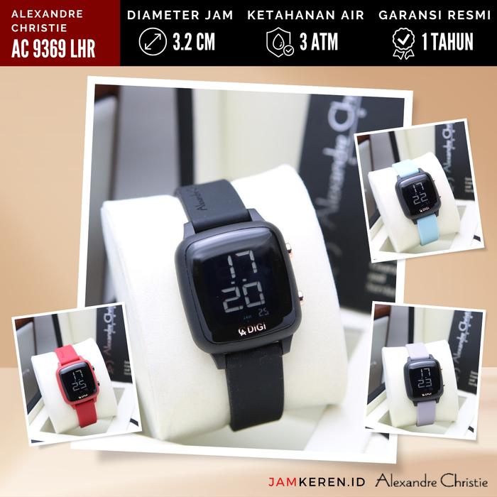 Jam Tangan Wanita Alexandre Christie 9369 AC9369 AC 9369 LH Tali Karet