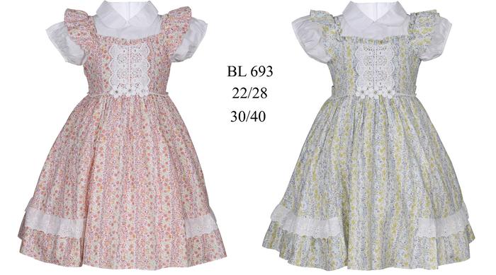 Makassar! Dress / Gaun Anak  Baju Pesta Anak Perempuan Katun BL693
