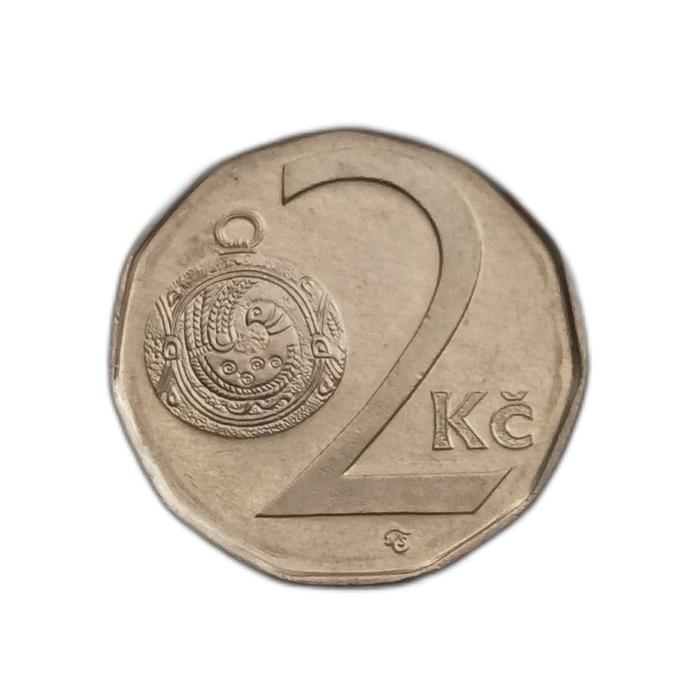 Koin asing Republik Ceska 2 Korun