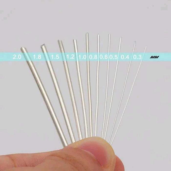 15CM Kawat Perak 999 Perak Murni