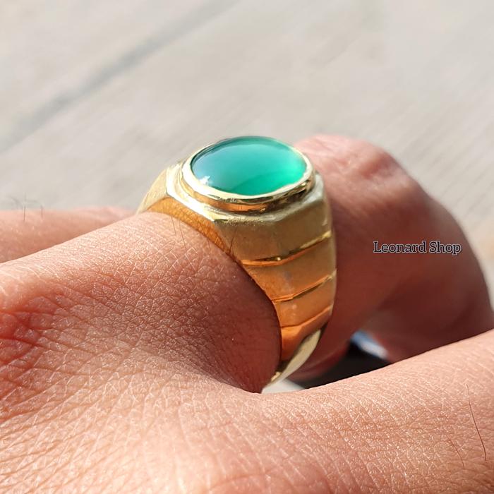 CINCIN BACAN ASLI DOKO MAJIKO KRISTAL TEMBUS HQ GIWANG BIRU HIJAU