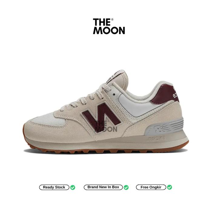 Sepatu New Balance - New Balance 574v2 Moonbeam Burgundy Original