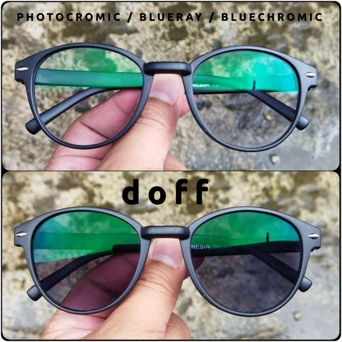 Kacamata blueray photocromic blue chromic pria wanita murah