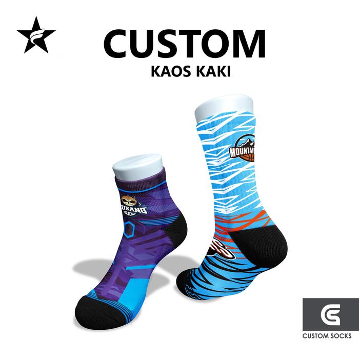 Starfight - Kaos kaki custom satuan atau lusinan bisa desain sendiri