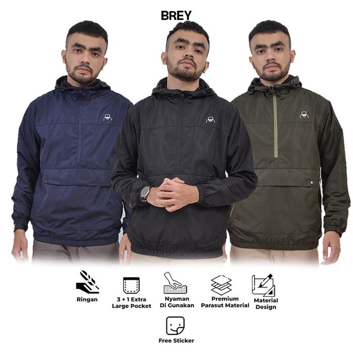 BREY Jaket Pria Cagoule Parasut Maze Jacket