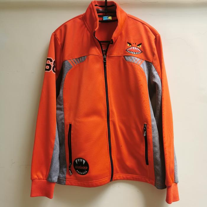 Preloved Jaket Varsity Elstinko Orange