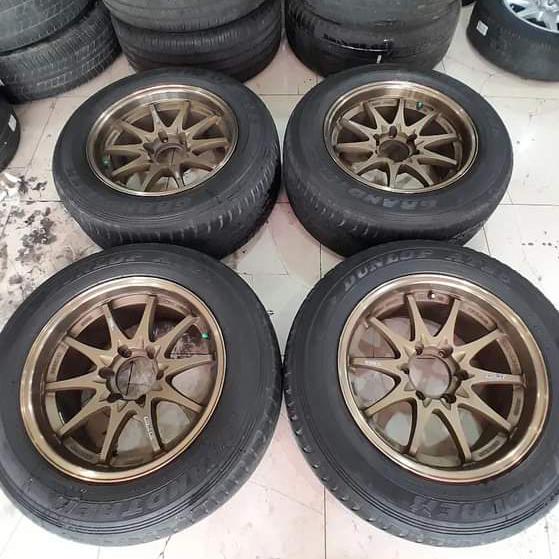 Velg Mobil Bekas Fortuner CE28 Ring 18 Pcd 6x139 + Ban 265 60 18