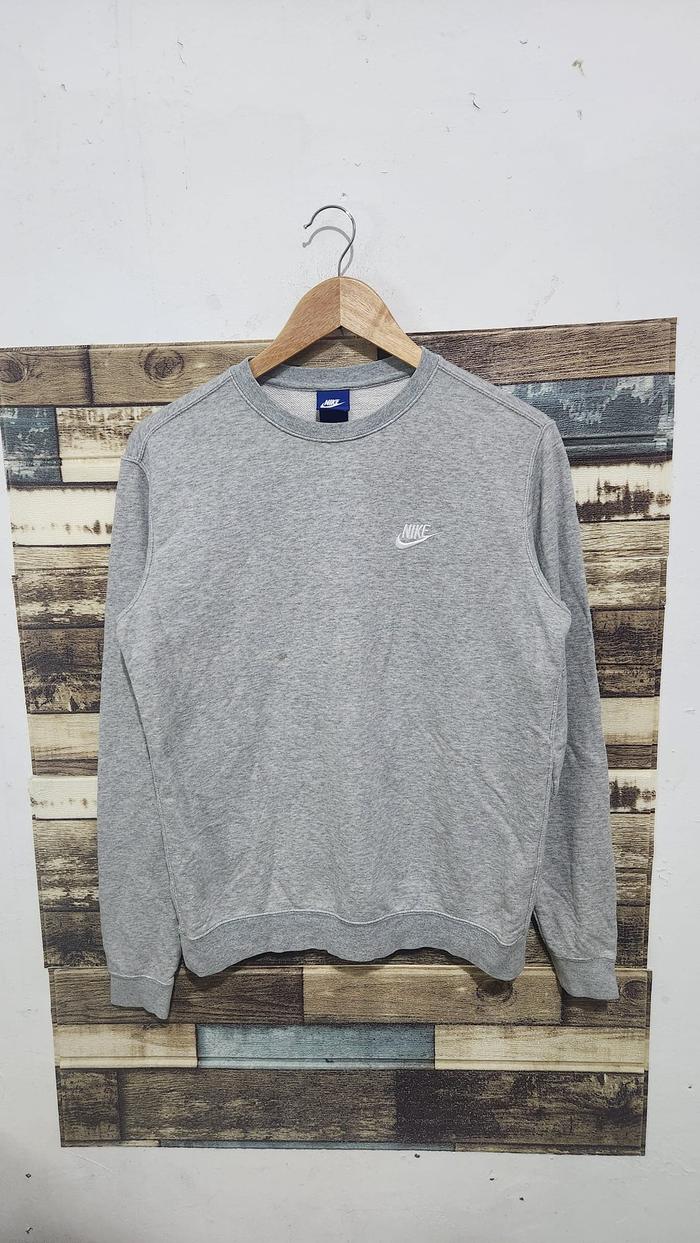 Nike Small Swoosh Crewneck Grey ( Size S )