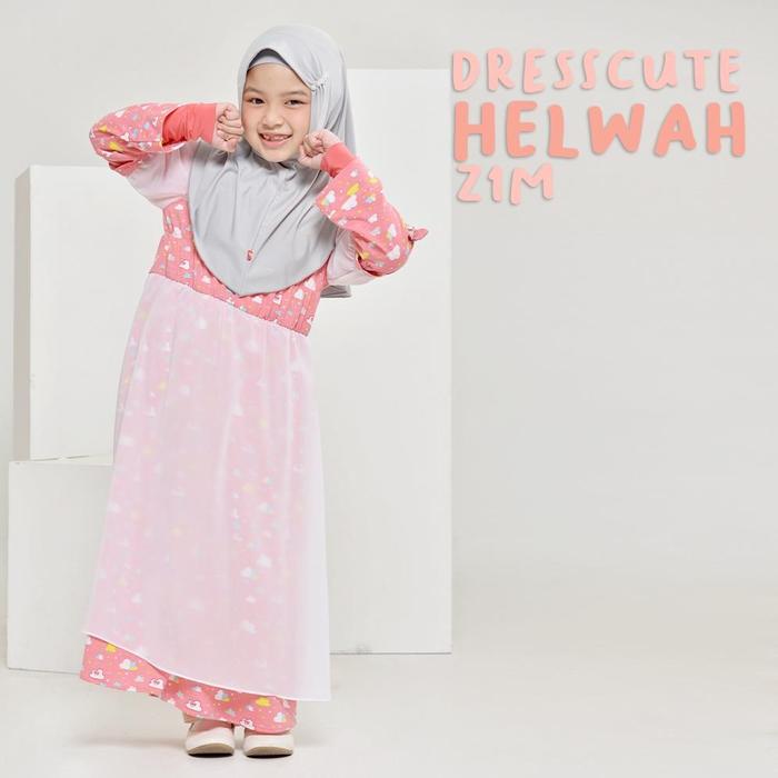 Baju Dress Anak Perempuan Gamis Rabbani Drescute Batuta Helwah