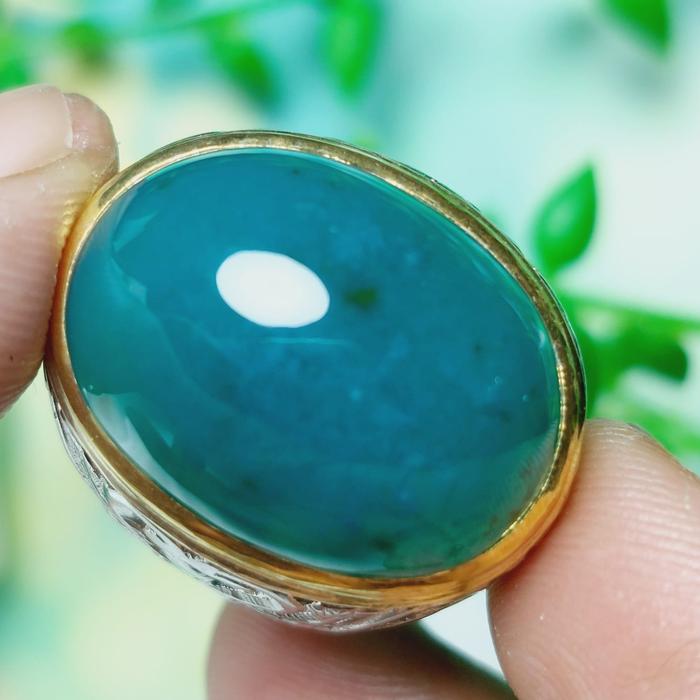 Batu Bacan Doko Ring Perak