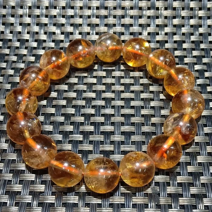 natural gelang citrine 12mm