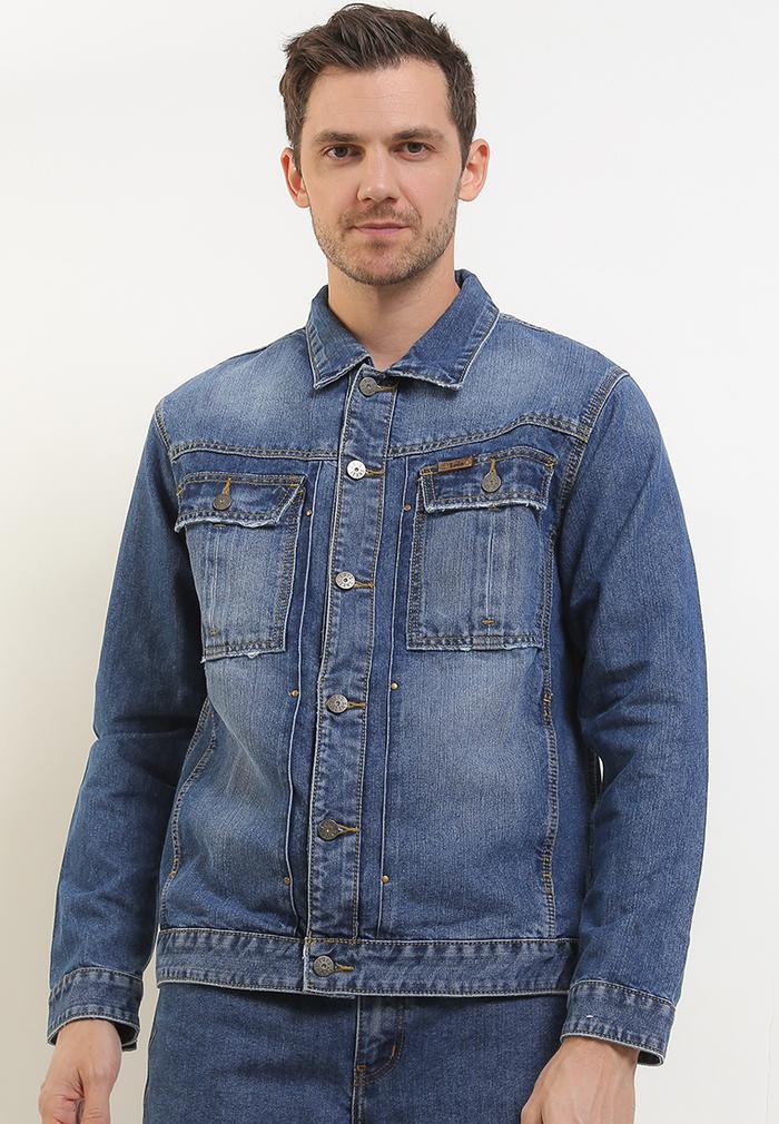 Jacket Jeans Pria Lois Jeans Denim Jacket MJF142OP