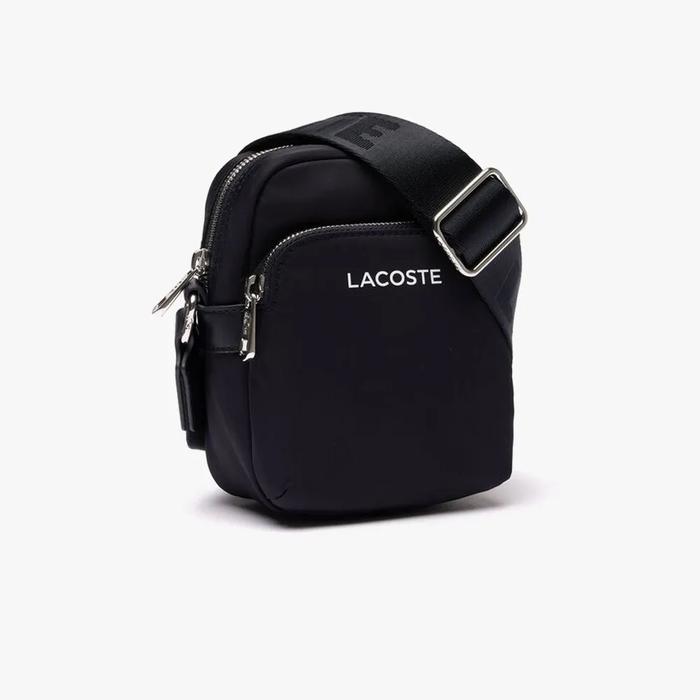 LACOSTE Active Nylon (Original) Satchel Bag Pria - Black