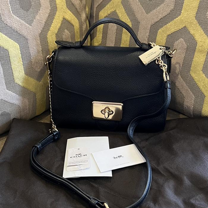 Preloved coach Cassidy top handle leather Authentic