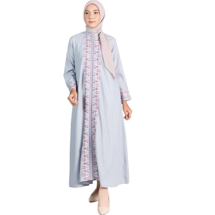 Baju Dress Gamis Bordir FN Nadira