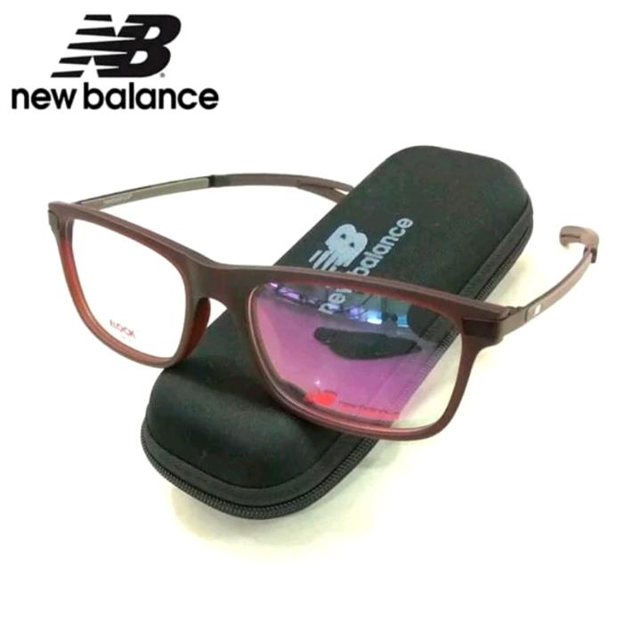 Frame Kacamata Pria Sporty New Balance E-Lock s55 C4 Matte Brown