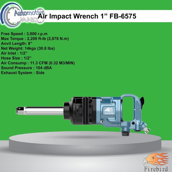 Firebird FB-6575 Air Impact 1 Inch 2878Nm - Alat Pembuka Baut Roda