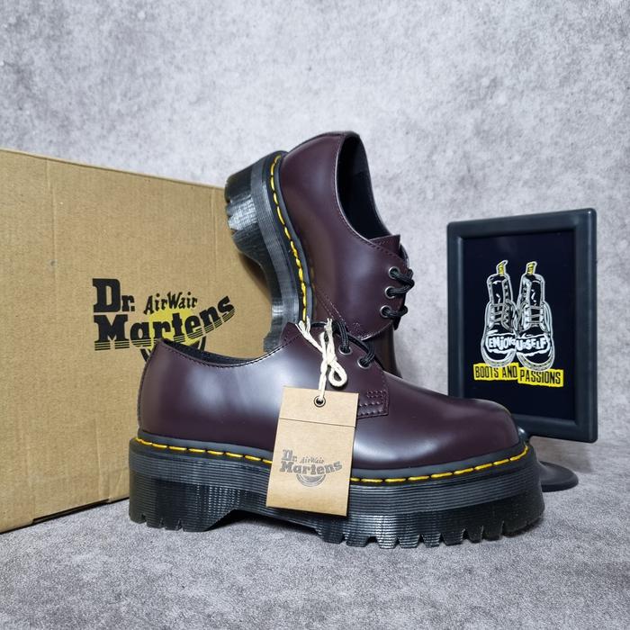 Dr Martens 1461 Quad 4uk Burgundy Vietnam NEW BNIB Solovair Docmart