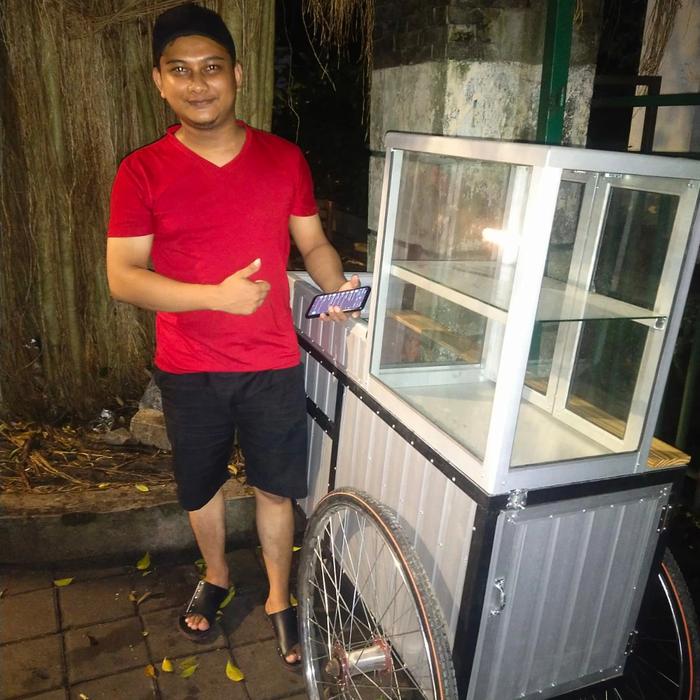 gerobak cimol gerobak bakso gerobak keliling gerobak serabi serbaguna