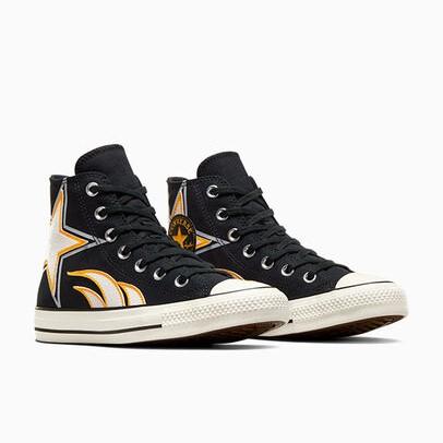 Converse Chuck Taylor All Star Moto High Top Black/Vintage White/Yello