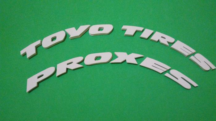Tire Sticker / sticker ban TOYO TIRES PROXES lebar karet