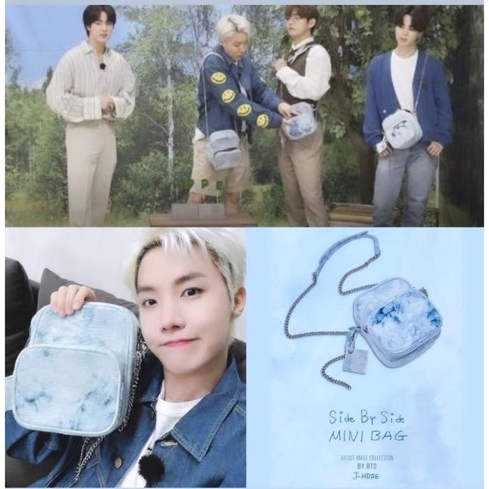 READY STOCK OFFICIAL MERCH BY BTS J-HOPE HOBI SIDE BY SIDE MINI BAG