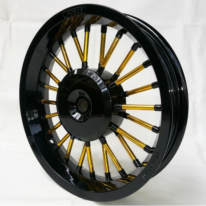 velg racing vario/beat/spacy/scoopy 14 power andong hitam gold