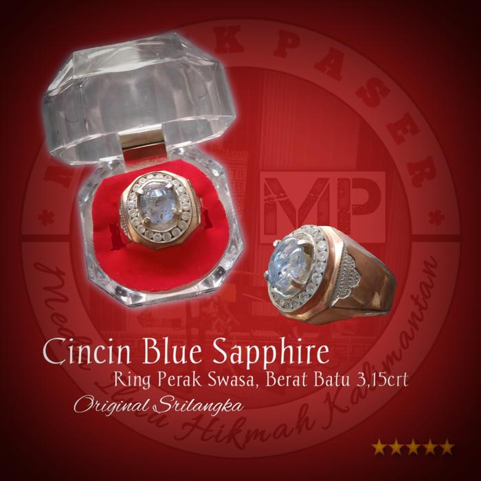 cincin blue safir Srilangka