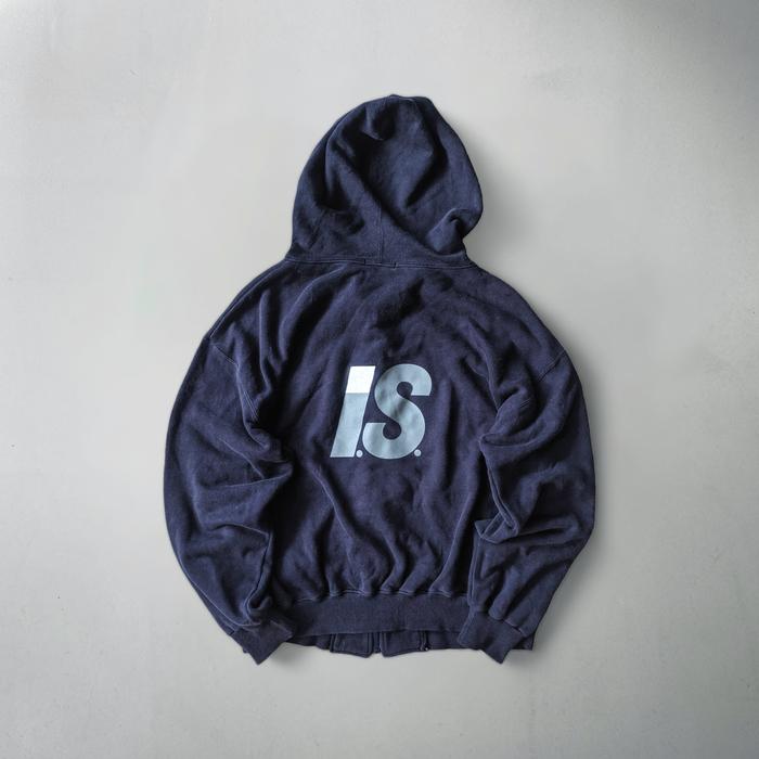 Vintage Issey Miyake iS Hooded Zip Issey Sport Boxy Zip Up Hoodie