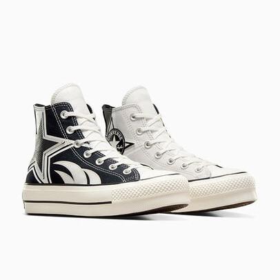 Converse Chuck Taylor All Star Lift Platform Moto High Top Pale Putty